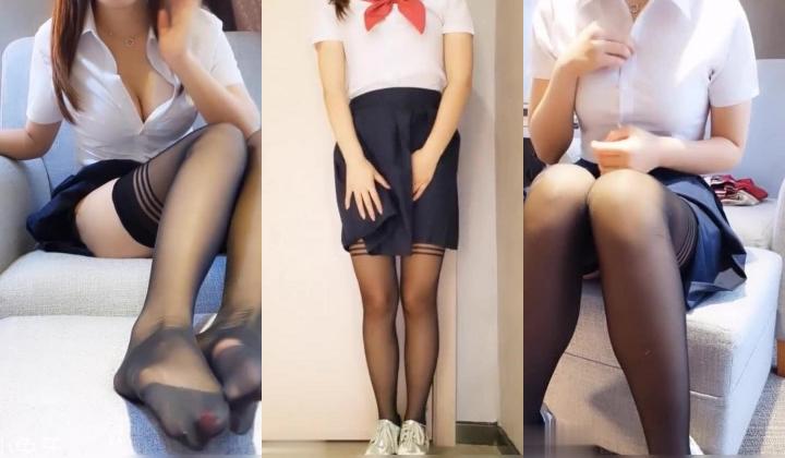 网络红人美乳小兔牙自导自演黑丝制服学生妹上门援交2V来之前把逼毛给剃了模仿做爱特销魂国语对白