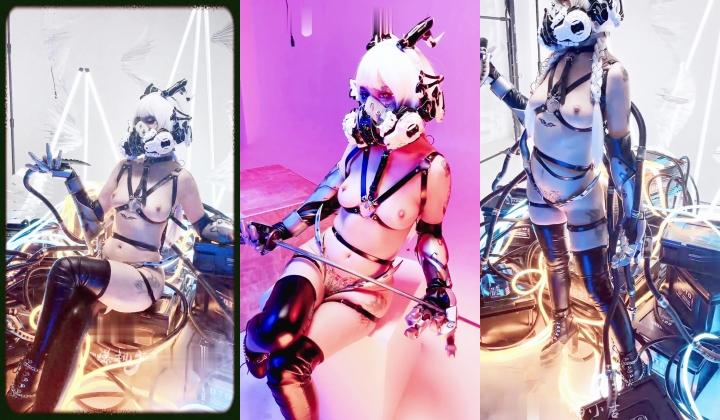 高端ACG业界女神爆机少女 喵小吉 巅峰金属大作《赛博朋克·超梦》壁纸党典藏必备