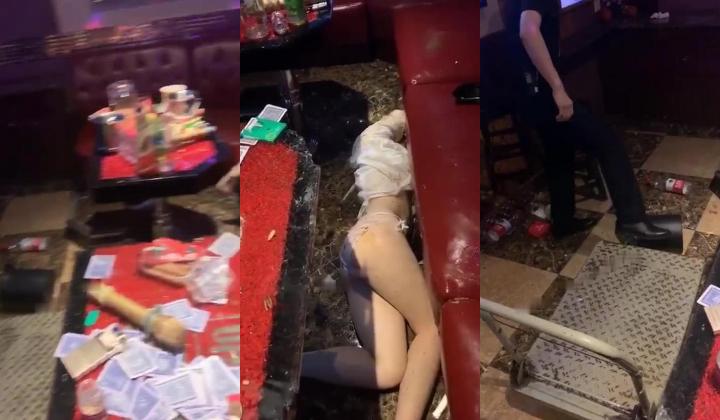 【门事件】KTV喝醉被插到屁眼外翻预享版，女领班过去拍女生大腿：姑娘，你能起来吗，姑娘，姑娘！