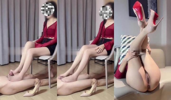 91顶流博主极品长腿微S倾向性感美御姐「雅小姐」黑丝诱惑，淫妻骚母狗自慰，被单男内射，3p活动单男疯狂打桩，玩弄娇妻