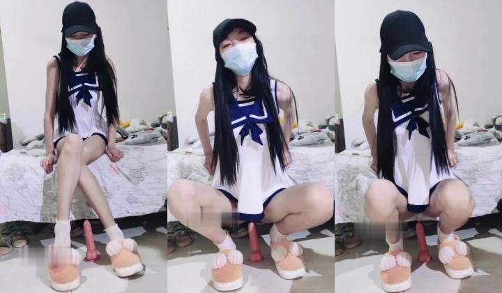 出道即巅峰新人露脸推特顶B王，人瘦奶大小魔女【蒂米】定制私拍，裸舞顶胯，道具紫薇无套啪啪内射