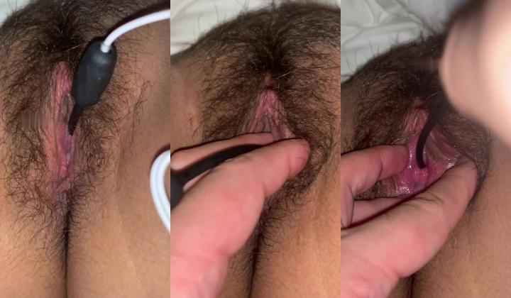 迷奸肉感小太妹黑色高跟+情趣丝袜+扩阴器各种姿势玩弄完整版
