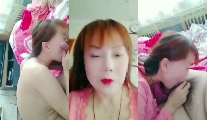 48岁老阿姨，小伙子中意，活儿很棒，含的鸡巴好火热，戴套就干，射得爽爆！