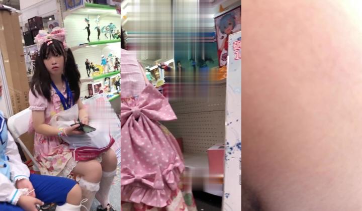 私房112RMB作品 ️全网稀有小姐姐动漫社集体参加漫展无内 女仆双马尾坐镜头漏出逼和菊花