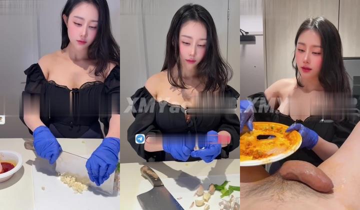 开辟新赛道，推特68万粉整活女神【汐梦瑶】最新作品，调味鸡鸡，精液扇贝，在大鸡巴上抹上各种调料