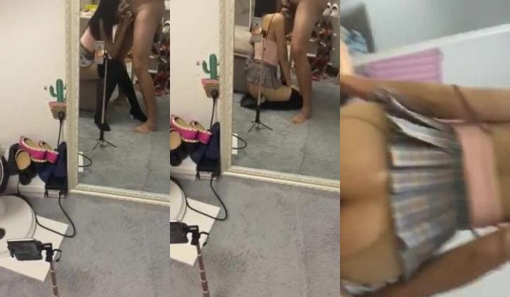 快手女神 ️-夏宝- ️ 这小翘臀、小美乳，穿着粉色裙子，吃鸡坐骑、内射 等会等会你不要射那么快嘛，淫叫声十分精彩