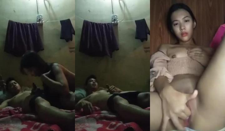 小骚货颜值不错 自慰抠逼十分淫荡逼形完美，家中狂吃男友大鸡巴最后满意吞精