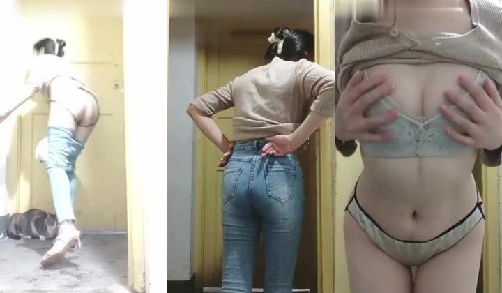 【小辣椒是你的保姆】喂你喝奶水长大的风韵少妇，‘哈哈哈丑女无敌’，AV棒手指扣粉穴，喷淫水出来，开门自慰，邻居声音都听到了！