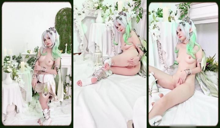 稀有露脸 高端ACG业界女神爆机少女 喵小吉 珍品T3会员《原神 · 纳西妲》超美梦幻少女胴体 珍藏必备爆赞!