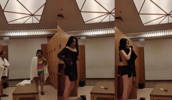 【会所偷拍温泉篇】凹凸有致的极品眼镜御姐绝美身材脱了内衣好大的胸