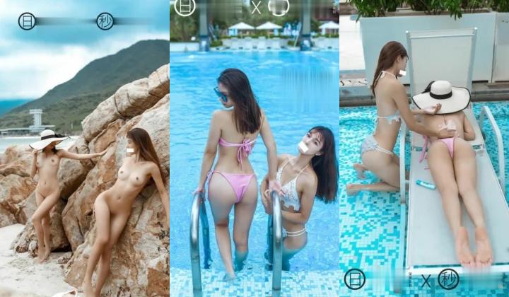 超火推特露出网红福利美少女 理万姬×懂小姐  女神假期三亚海边露出 超级性感缕空比基尼血脉喷张41P1V