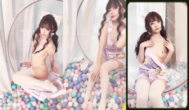 稀有露脸 高端ACG业界女神爆机少女 喵小吉 珍品T3会员《小吉的答谢礼2》限定版《白色花嫁》邻家少女胴体美到爆! (2)