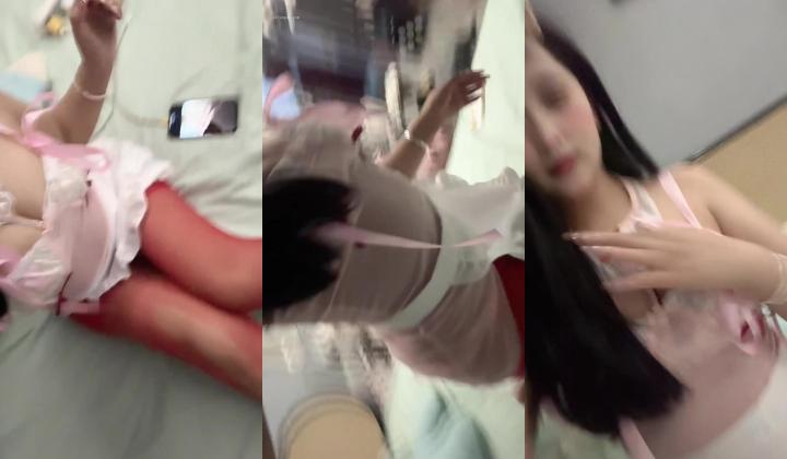 B站颜值up主【婉儿郝粉吖】裸舞诱惑，道具自慰，人前女神人后大尺度掰逼展示