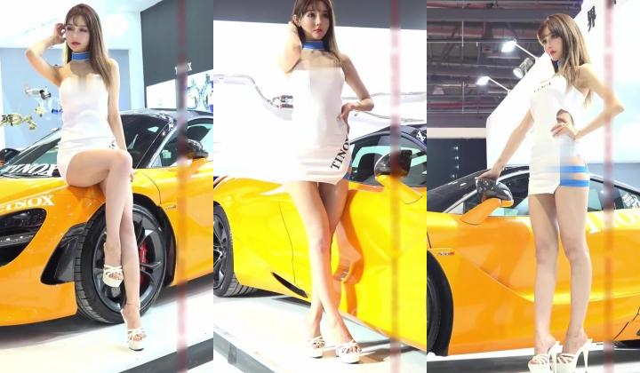 广州车展色色的摄影师各种角度 捕捉身材火爆的美女模特各种不经意间的走光