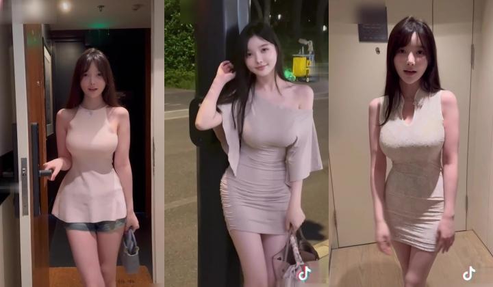 【年度重磅~超人气网红美糯子米妮大萌萌】超大尺度，抖音被扒出来了，反差真大，女神原来这么浪