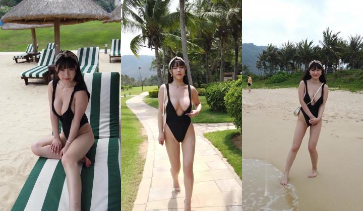 【爆乳女神 ️极品推荐】秀人网极品巨乳网红【朱可儿】最新沙滩魅惑私拍 无内露乳贴 八字奶一晃一晃很诱人 超清4K原版