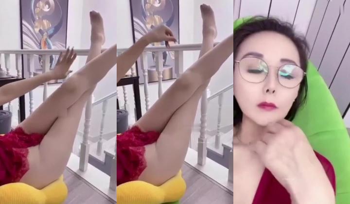 【抖音】高挑丝袜熟女『蓝色的海』自慰骚穴特写6V 淫语不断勾引操她的骚逼