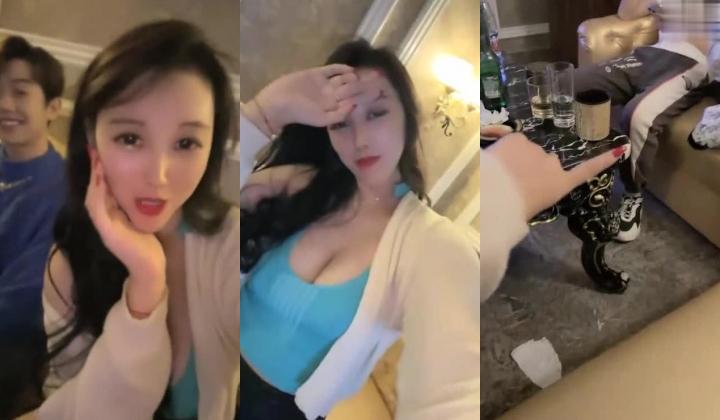 绿帽男女辅助富豪单男，178胸模「早川奈子」小骚货在KTV被单男猥亵，去酒店的出租车上吃鸡巴