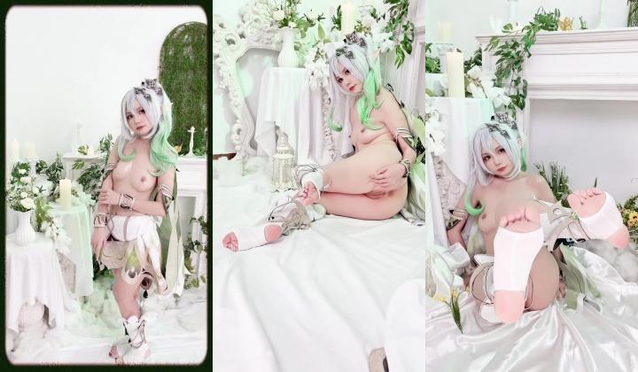 稀有露脸 高端ACG业界女神爆机少女 喵小吉 珍品T3会员《原神 · 纳西妲》超美梦幻少女胴体 珍藏必备爆赞! (1)