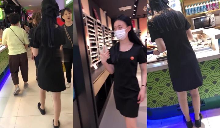 地铁商场贴身极限偸拍数位小姐姐裙内碰到几位超骚的反差婊不穿内裤真空露逼出门以为裙子长就没事了