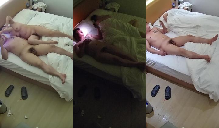 酒店高清偷拍 ️胖哥酒店内刷着抖音等待少妇赴约后无套操