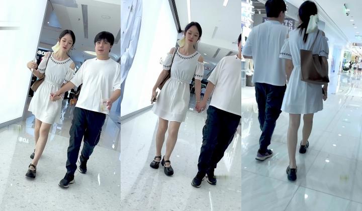 【KFC】大神商场尾随偷拍 白色长裙靓妹和男友逛街·白色内内跟拍前后CD超清