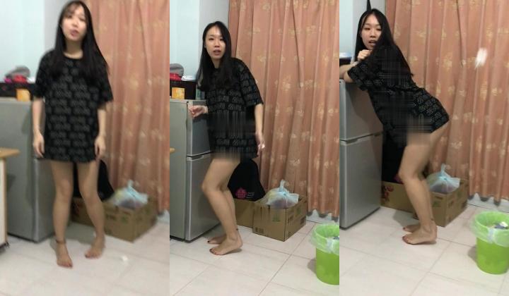 露脸才是王道！热情如火的反差大学骚妹子与男友不雅自拍流出~无套后入疯狂进出~光屁屁二传丢垃圾