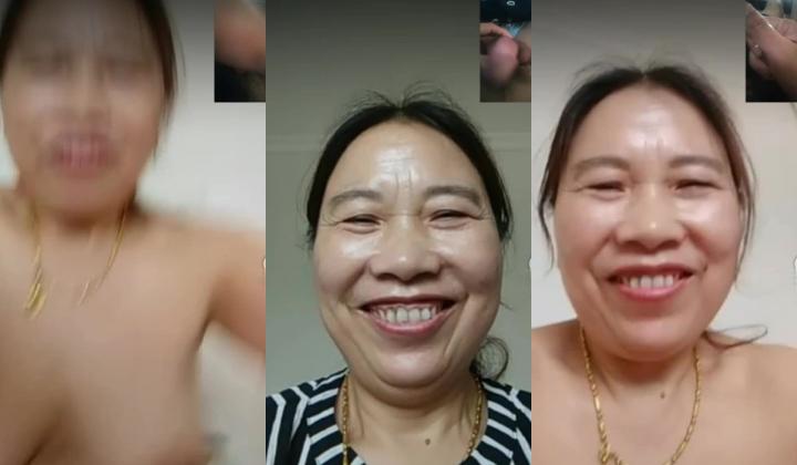 【贵在真实】光棍男自录附近人撩了一位很听话的熟女大妈视频聊天揉奶扒B他看着打飞机射完转给20元国语对白