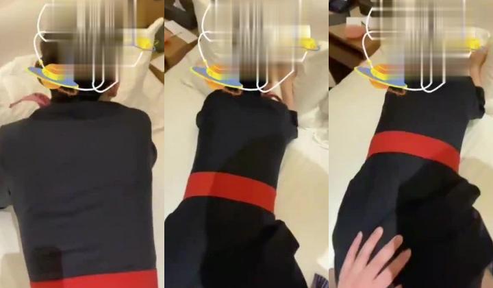 推特东航乘务员极品空姐【豆泥丸】福利私拍，足交啪啪女神骚起来是真顶，170完美长腿炮架