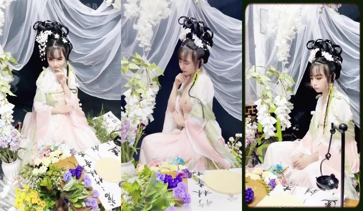 稀有露脸 高端ACG业界女神爆机少女 喵小吉 古装汉服《花间集》诱人胴体美不胜收 古代青楼达官贵人的玩物