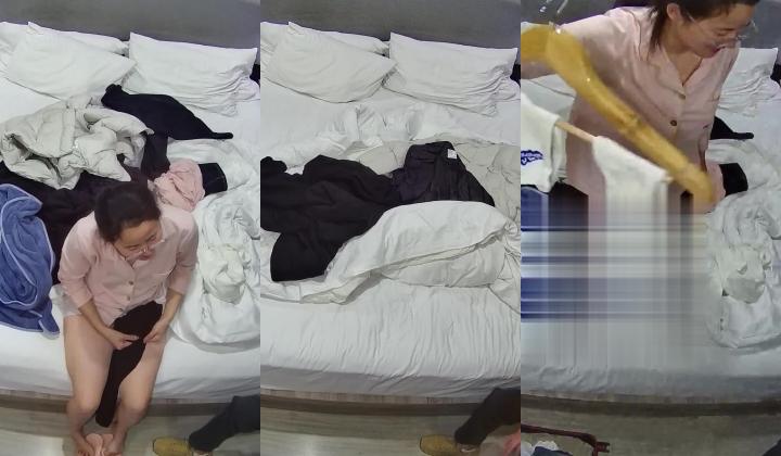酒店针孔偷拍 ️粉色睡衣微胖小妹惹得精壮男友一炮接一炮操