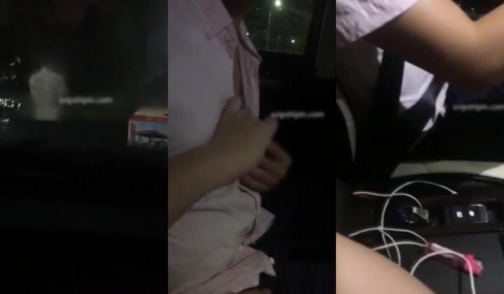 饥渴丰满少妇主播晚上主动出击！滴滴上勾引个像猪肉佬的胖司机路边车震“他还没喝过他老婆的奶，现在正在喝我的奶”对白有趣