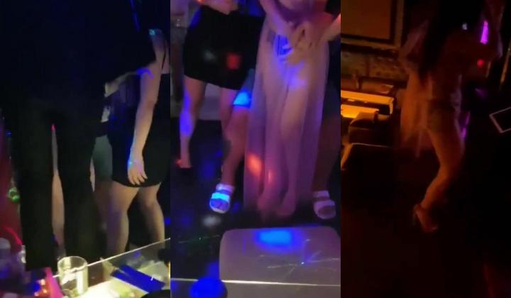 【KTV里那些事】小姐姐们各种玩 (暗黑KTV) 真空露点裸体陪玩，美女们激情四射，淫欲盛典