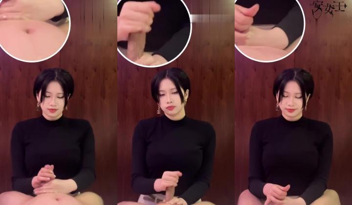 【安女王】龟头调教，手指，辣椒，串珠插马眼，手淫教学，大哥叫声享受