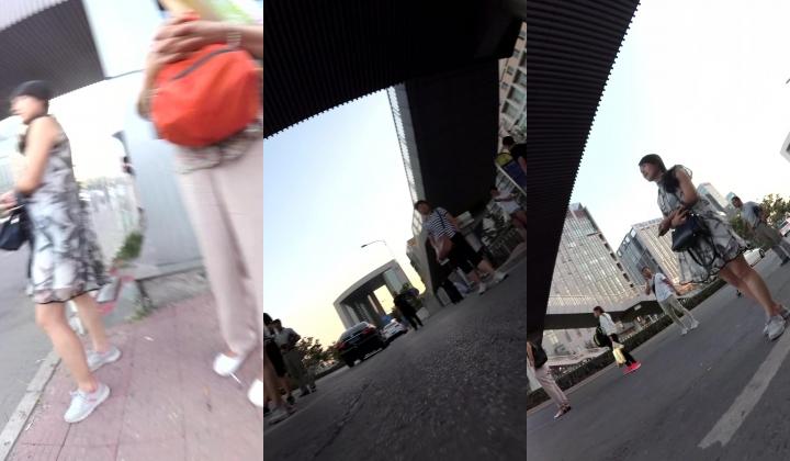北京地铁商圈CD系列2，掀裙被小姐姐发现差点被打手，大神不怕还继续拍