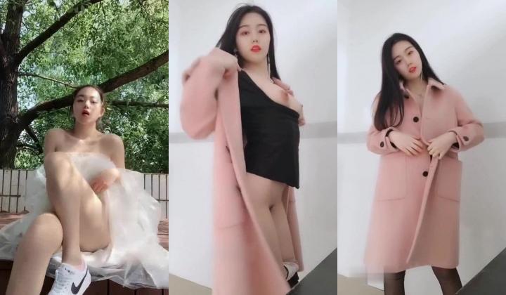 私人圈内高颜值大二漂亮美乳妹纸极限大胆露出 教学楼露出+户外凉亭露出 表情太骚了 高清720P版