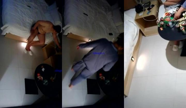 酒店偷拍 ️少妇被眼镜渣男骗到酒店一顿啤酒喝完趁她睡觉拿下内射