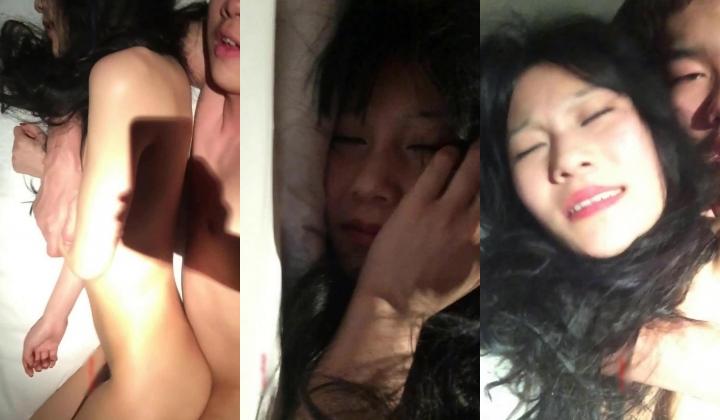 女神和男友的日常啪啪，女生一直害羞一边用手挡住镜头，一边娇滴滴嘤嘤地叫床，女生羞涩害羞有想要的表