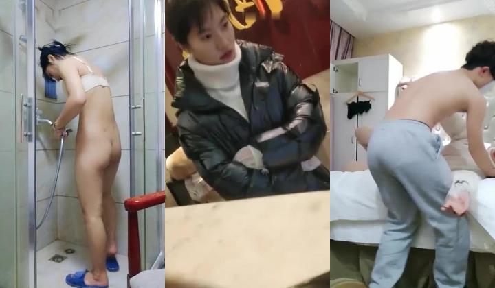 深夜酒店住宿看上前台收银小姐姐,不断加钱要求一起回房啪啪,成功勾引