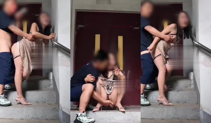 山东绿帽癖【小气质夫妇小熊维尼】最新线下约啪露出露出的快感 激情车震 给男人自慰 消防通道自慰喷水做爱