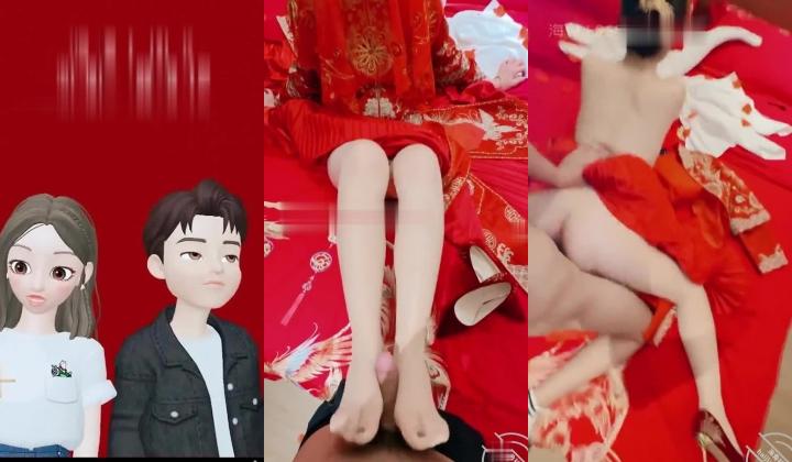 乱伦大神【会喷水的亲姐姐】3周年庆，三年了！让姐姐穿着隆重的重视婚纱 大喜，肉丝美腿打炮，仪式感满满