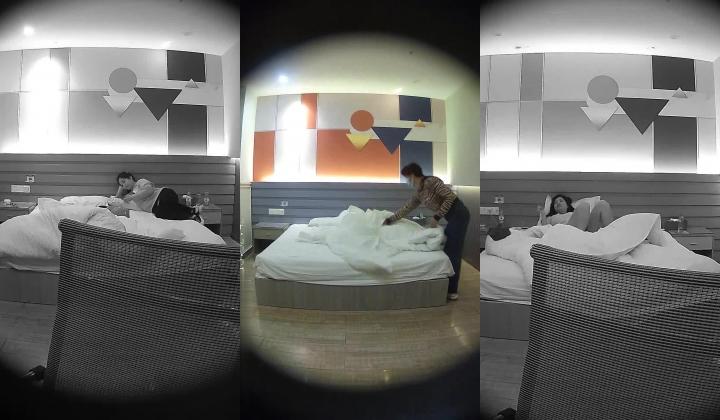 【最新流出解密 ️安防摄像头】猥琐姐夫偷情漂亮小姨子连操两次 叫声淫叫“姐夫 再来一次啊”超清3K原版