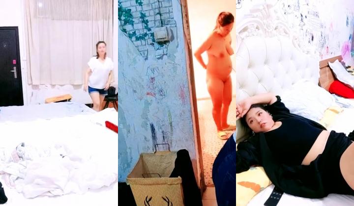 山东超市的老板娘，【北冥有鱼】，带表妹初下海，店里还有人，就要露奶子，约情人来啪啪，这骚娘们真带劲