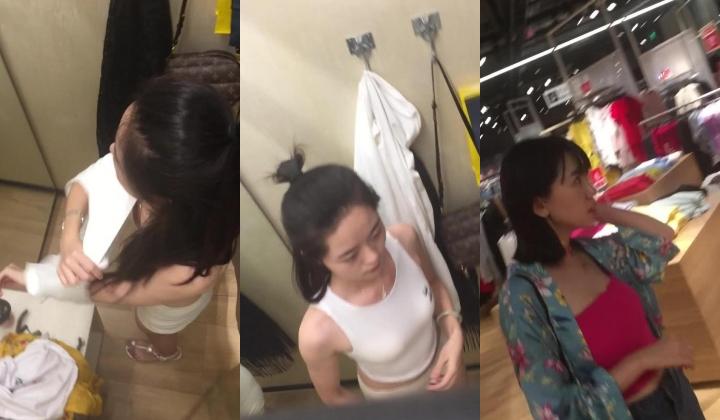 超清国产试衣间偷拍极品女神试衣服,米黄色胸罩内包裹的一对酥胸令人爱不释手