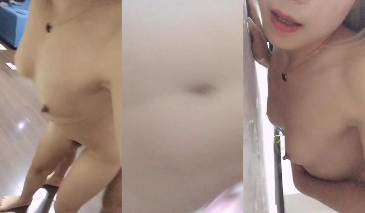 实力调教小母狗，扶墙后入，用力操得小美女嗷嗷叫，快要冲刺时狠狠抽插，射到她子宫里！