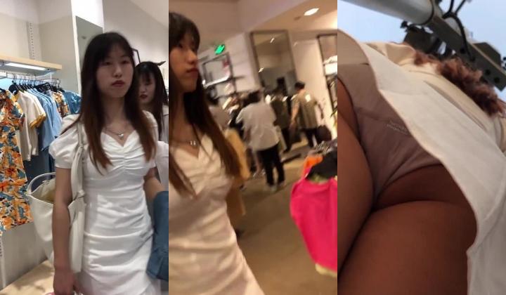 地铁商场贴身极限偸拍数位小姐姐裙内碰到几位超骚的反差婊不穿内裤真空露逼出门以为裙子长就没事了