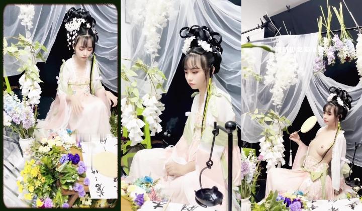稀有露脸 高端ACG业界女神爆机少女 喵小吉 古装汉服《花间集》诱人胴体美不胜收 古代青楼达官贵人的玩物