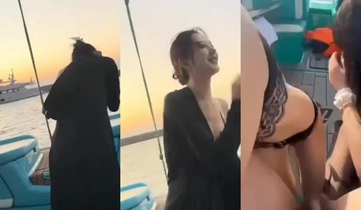 三亚游艇轰趴事件 玩的东西真花呀，真的好想加入