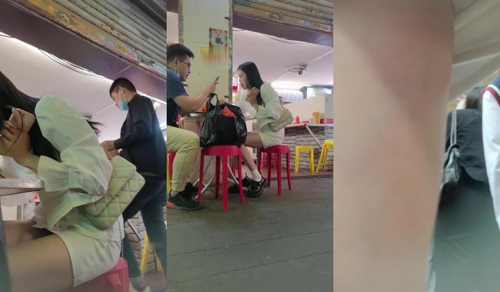 大神尾随偷拍 白色短裙极品美女在买东西排队的时候抄底她的内裤真的非常性感丁字裤毛毛清晰可见